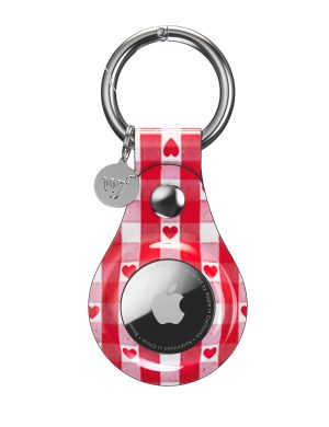Gingham Hearts Airtag Case