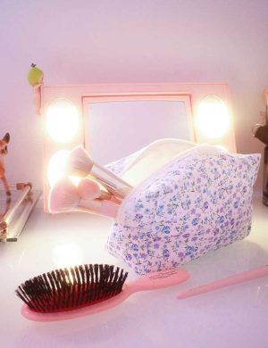 Lilac and Blue Floral Perfect Pouch