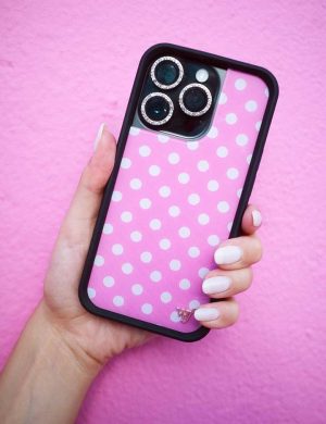 Pink Polka Dots iPhone Case