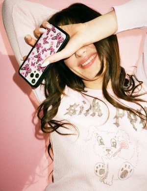 Pink Butterfly iPhone Case