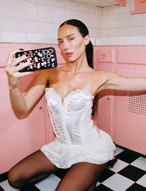 Pink Bunnies iPhone Case