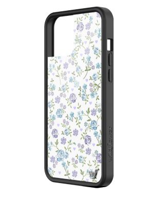 Lilac and Blue Floral iPhone Case
