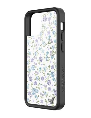 Lilac and Blue Floral iPhone Case