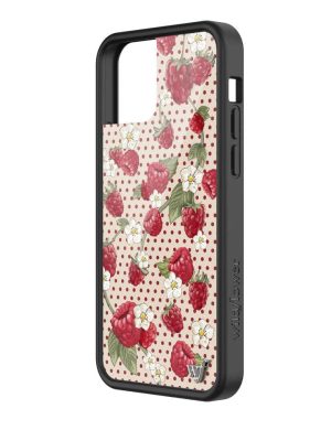 Raspberry Polka Dot iPhone Case