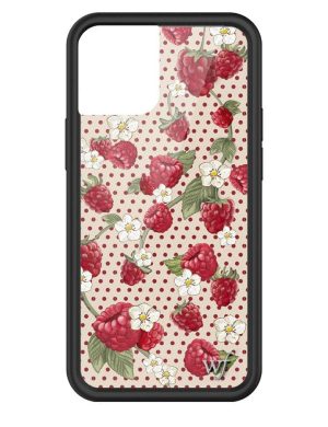 Raspberry Polka Dot iPhone Case