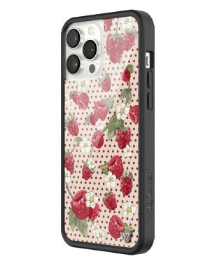 Raspberry Polka Dot iPhone Case