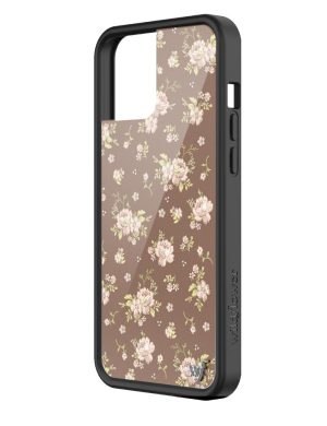 Brown Floral iPhone Case