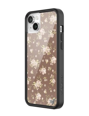 Brown Floral iPhone Case