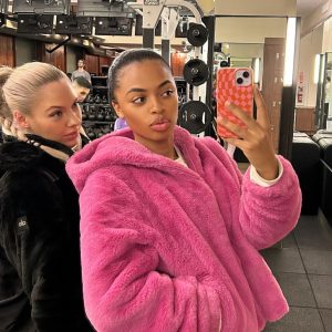 Checkmate Pink/Orange MagSafe® Compatible iPhone Case