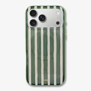 Abstract Stripe Sage MagSafe® Compatible iPhone Case