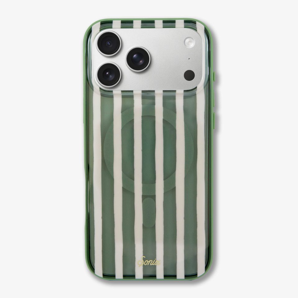 Abstract Stripe Sage MagSafe® Compatible iPhone Case