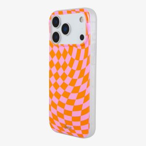 Checkmate Pink/Orange MagSafe® Compatible iPhone Case