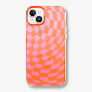 Checkmate Pink/Orange MagSafe® Compatible iPhone Case