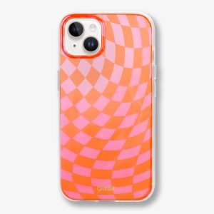 Checkmate Pink/Orange MagSafe® Compatible iPhone Case